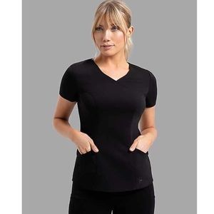 Jaanuu Mock Wrap Top (PonteLux™ collection) scrubs